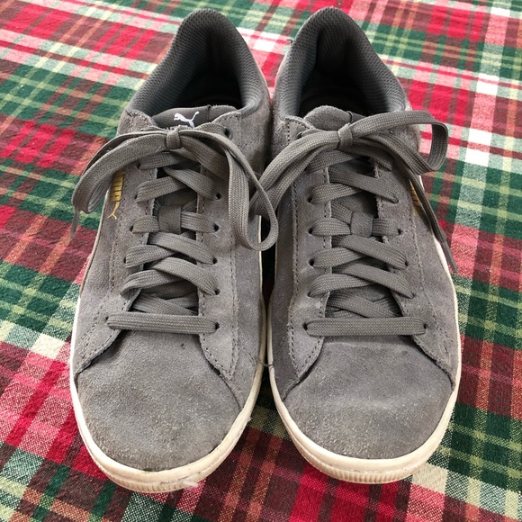 Grey suede pumas women’s 7.5 - Picture 2 of 5
